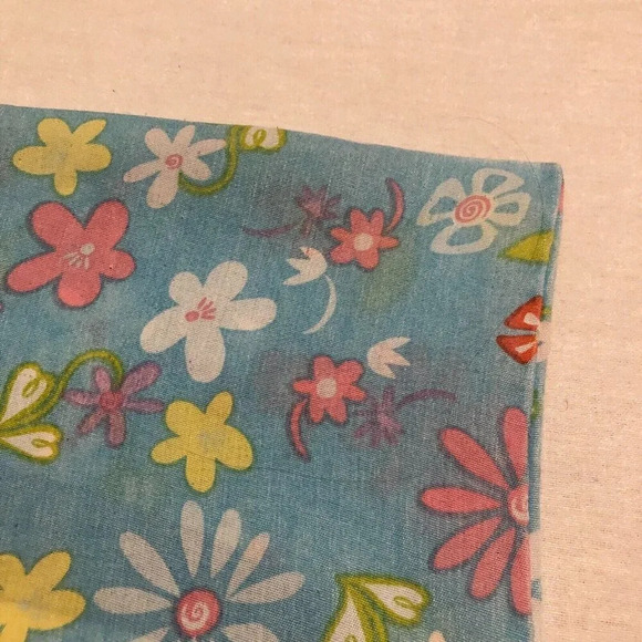 Vintage Barbie  Pillow Case Flowers Guitars Dan River Standard Pillowcase Flaws - Picture 13 of 16
